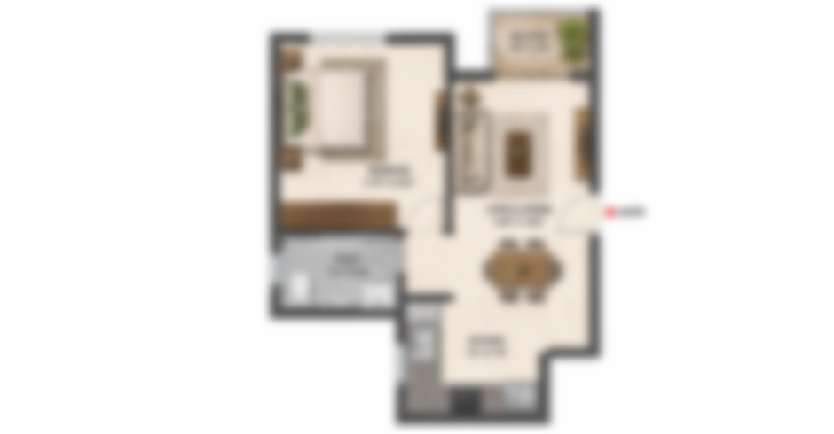 Rustomjee Majiwada 3 BHK Floor Plan